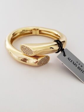 Alexis Bittar Pave Crystal Bypass Bracelet